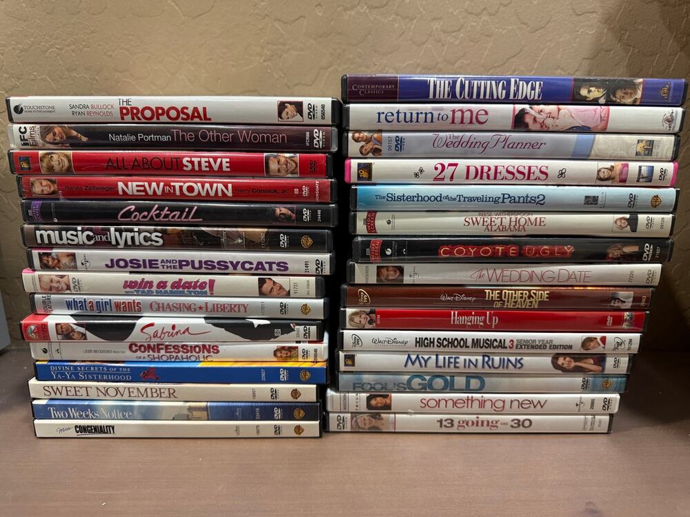 DVD Bundle "Chick Flicks" Girls movies Binge Romance Comedy 29 total